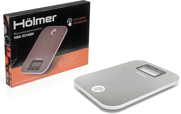 Фото - Ваги кухонні Holmer HSK-2216SH