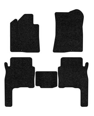 Килимки ворсові в салон авто EVAtech Standard для Hyundai Santa FE (CM) 5 seats 2006-2010 2 покоління SUV Korea чорний кант HY33308CLB5KD2VEB