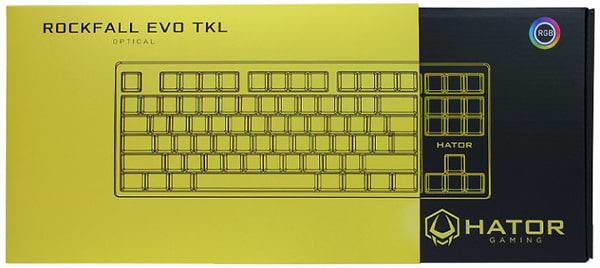 Фото - Клавіатура дротова ігрова Hator Rockfall EVO TKL Optical ENG/UKR/RUS (HTK-630)