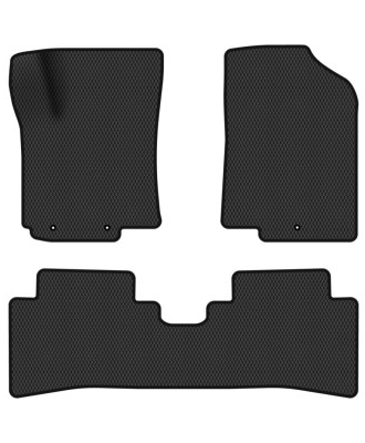 Фото - Килимки ворсові в салон авто EVAtech Standard для Hyundai Solaris (RBr) 2010-2017 1 покоління Sedan EU чорний кант HY33197ZE3LA3VEB