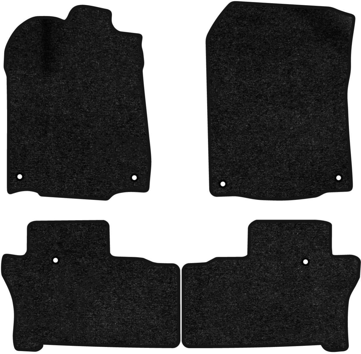 Коврики ворсовые в салон авто EVAtech Standard для Honda Pilot Elite 7 seats 2015-2022 3 поколение SUV USA черный кант HA12343PDC4TL6VEB