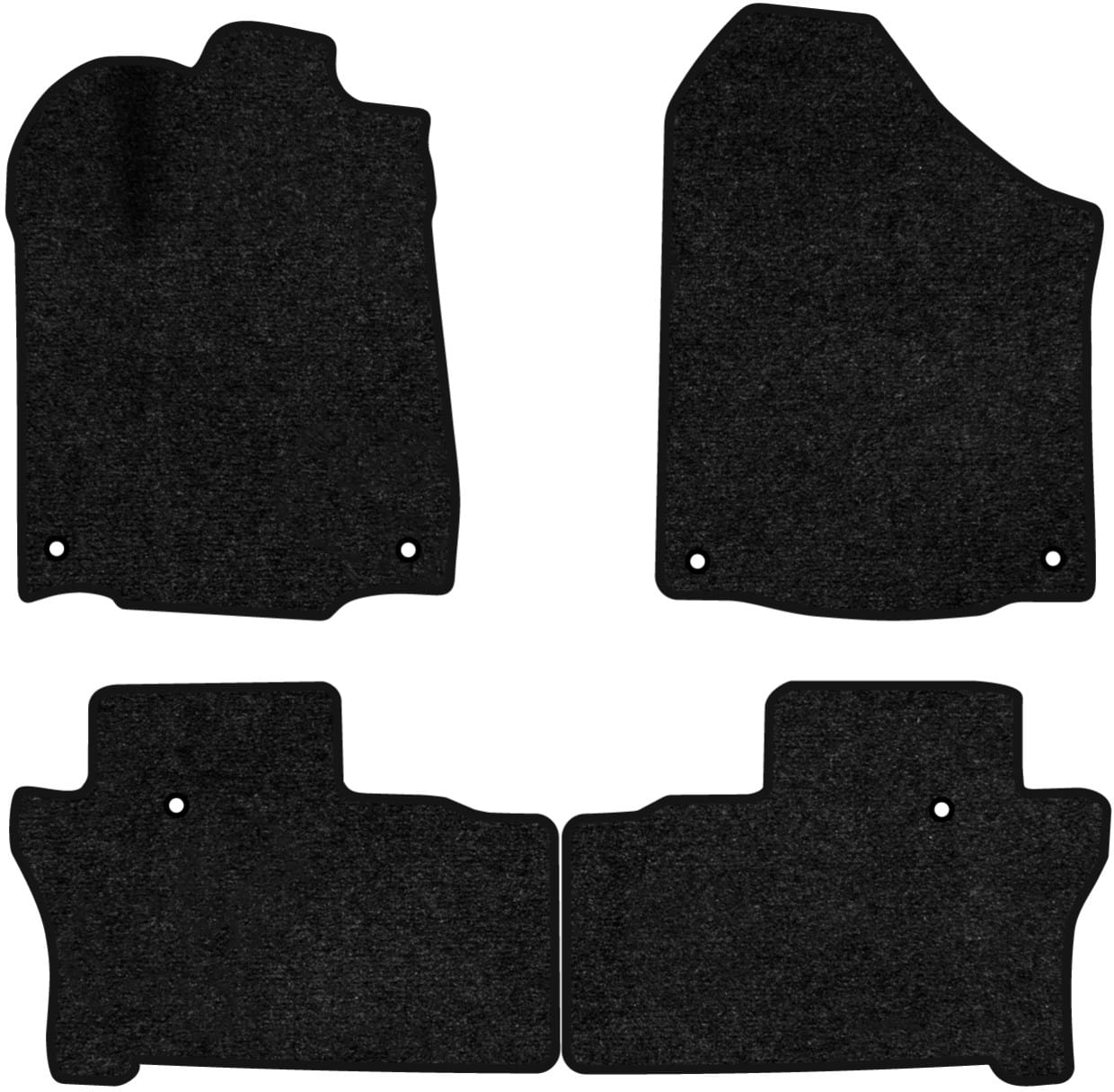 Коврики ворсовые в салон авто EVAtech Standard для Honda Pilot Elite 7 seats 2015-2022 3 поколение SUV USA черный кант HA12343PEC4TL6VEB