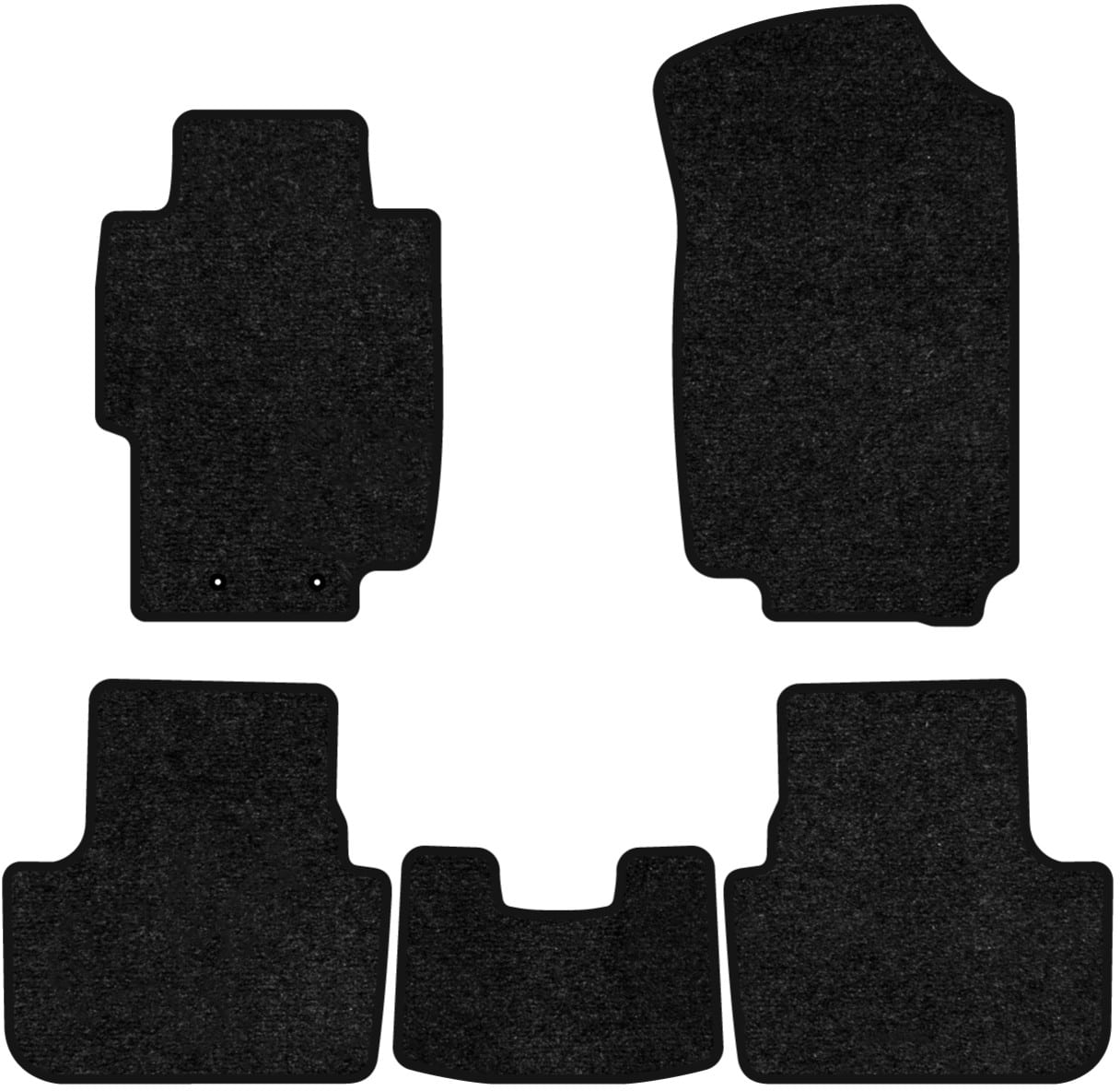 Коврики ворсовые в салон авто EVAtech Standard для Honda Accord MT (Electric seats) 2003-2008 7 поколение Sedan EU черный кант HA13170CG5LA2VEB