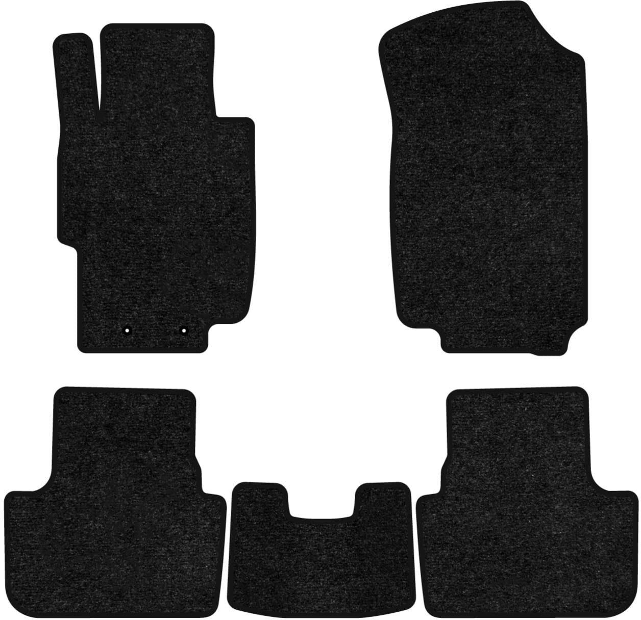 Коврики ворсовые в салон авто EVAtech Standard для Honda Accord AT (Electric seats) 2003-2008 7 поколение Combi EU черный кант HA13175CV5LA2VEB