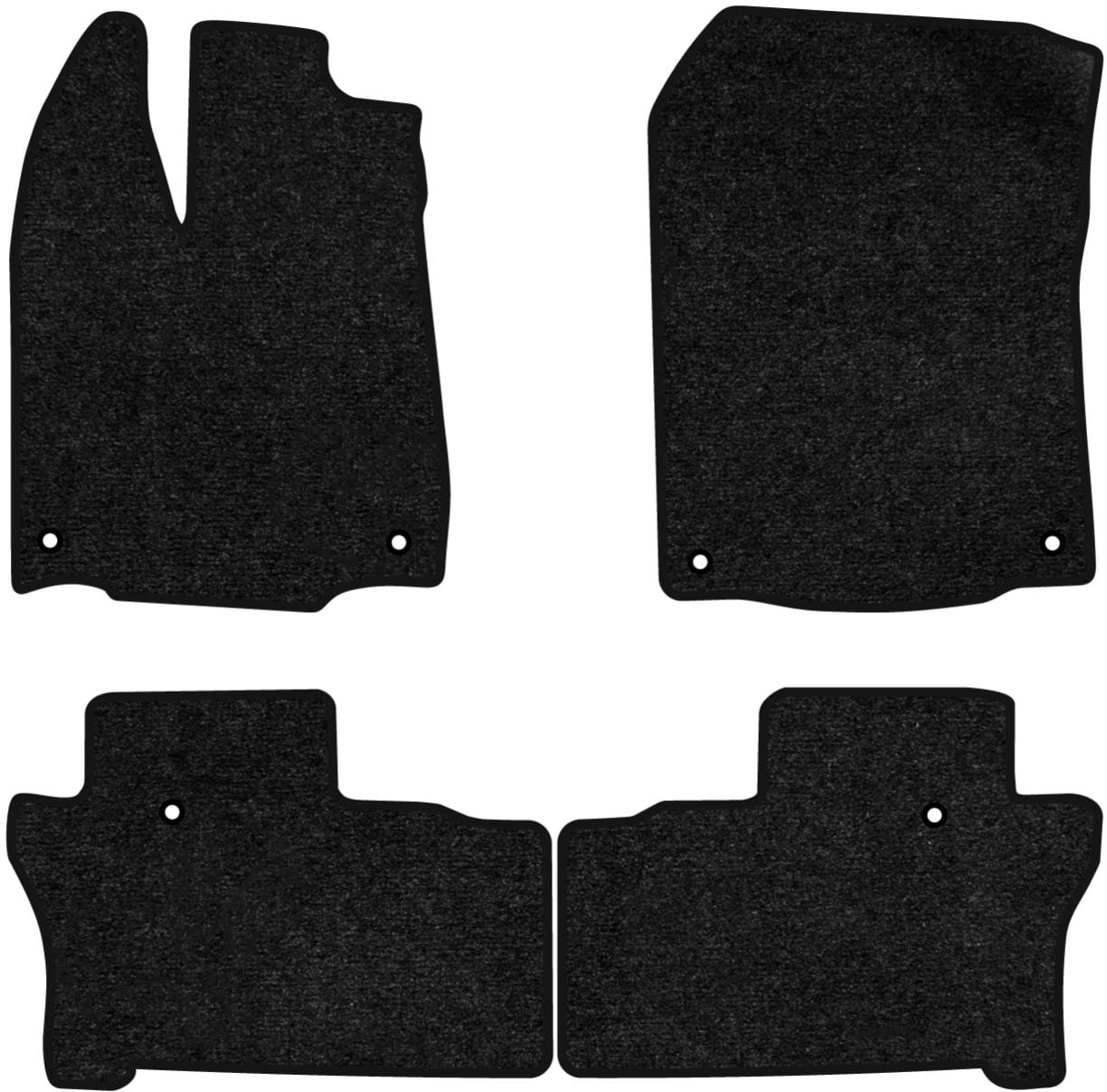 Коврики ворсовые в салон авто EVAtech Standard для Honda Pilot Elite 8 seats 2015-2022 3 поколение SUV USA черный кант HA13337PC4TL6VEB