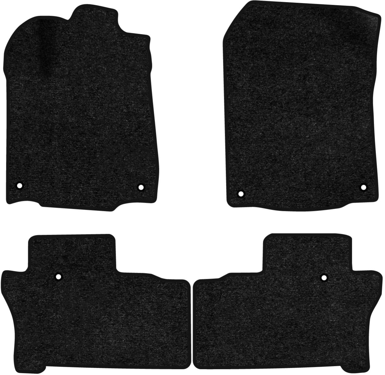 Коврики ворсовые в салон авто EVAtech Standard для Honda Pilot Elite 8 seats 2015-2022 3 поколение SUV USA черный кант HA13337PDC4TL6VEB