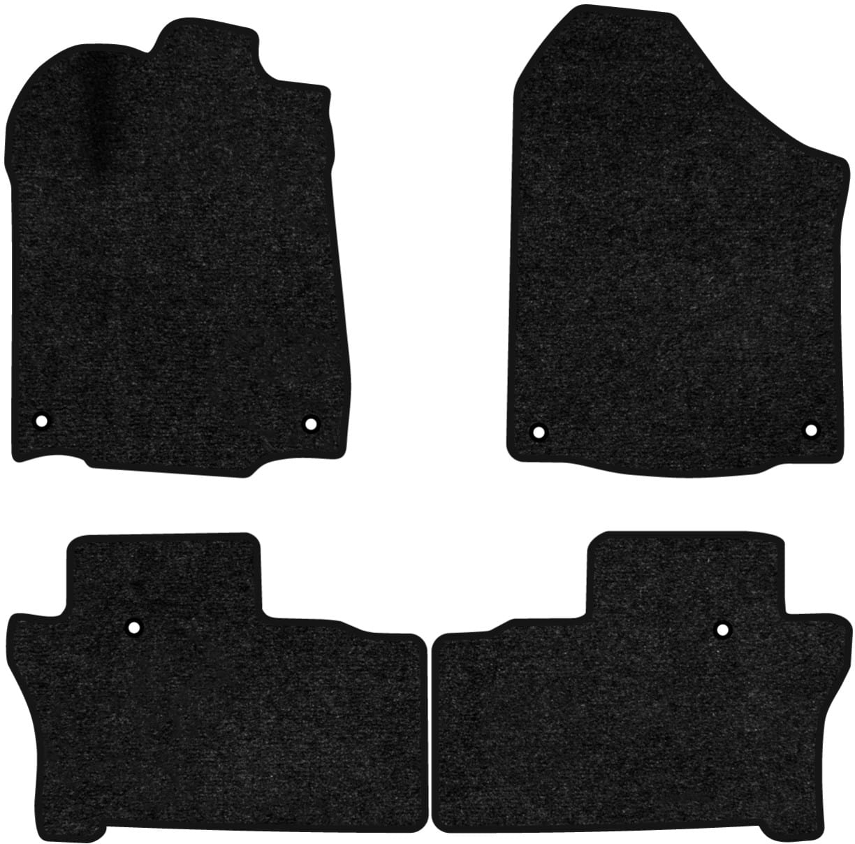 Коврики ворсовые в салон авто EVAtech Standard для Honda Pilot Elite 8 seats 2015-2022 3 поколение SUV USA черный кант HA13337PEC4TL6VEB