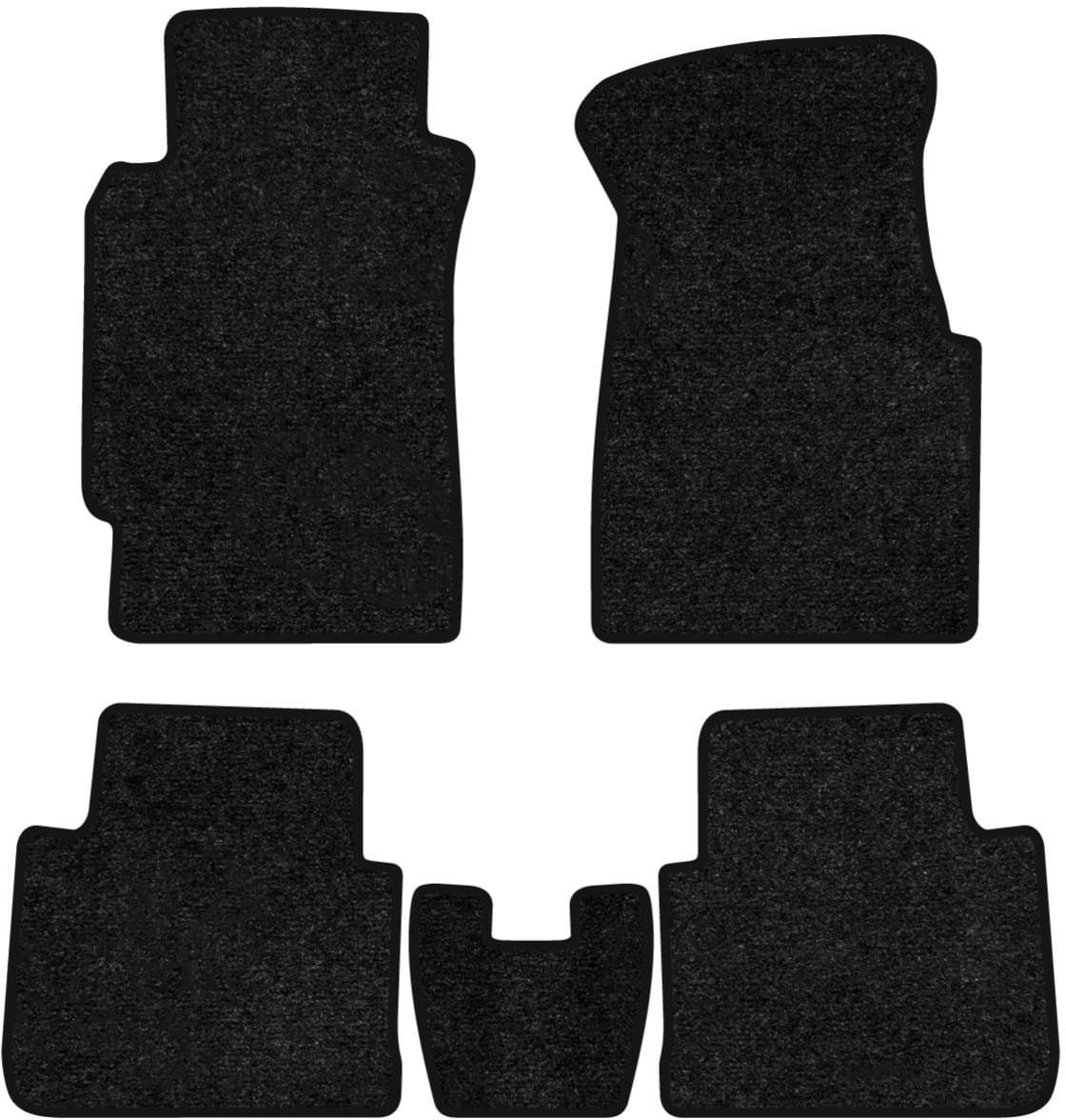 Коврики ворсовые в салон авто EVAtech Standard для Honda Civic 1991-1995 5 поколение Coupe USA черный кант HA1464CB5VEB