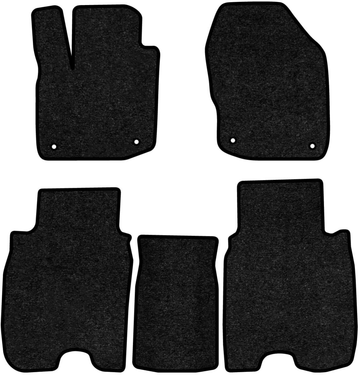 Коврики ворсовые в салон авто EVAtech Standard для Honda Civic (FK) 2011-2014 9 поколение Htb EU черный кант HA1773CV5TL4VEB