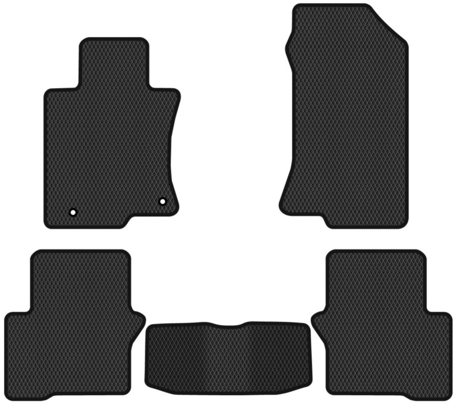 EVA коврики в салон авто EVAtech для Crosstour AWD Honda 2009-2015 1 поколение SUV EU HA21537CB5TL2RBB