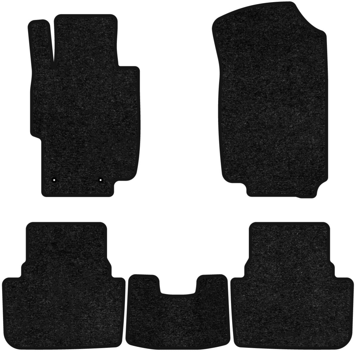 Коврики ворсовые в салон авто EVAtech Standard для Honda Accord AT 2003-2008 7 поколение Combi USA черный кант HA3921CV5LA2VEB