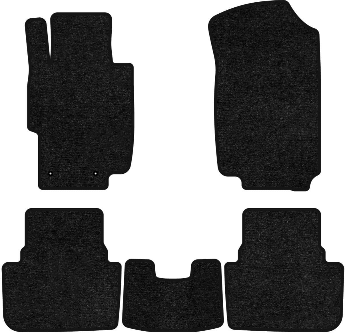 Килимки ворсові в салон авто EVAtech Standard для Honda Accord AT 2003-2008 7 покоління Sedan USA чорний кант HA3922CV5LA2VEB