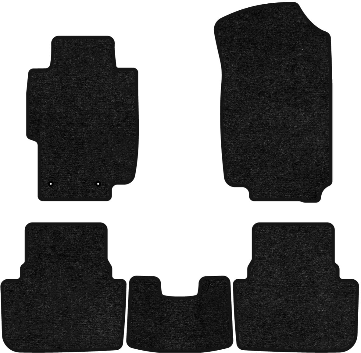 Коврики ворсовые в салон авто EVAtech Standard для Honda Accord MT 2003-2008 7 поколение Sedan USA черный кант HA3924CG5LA2VEB