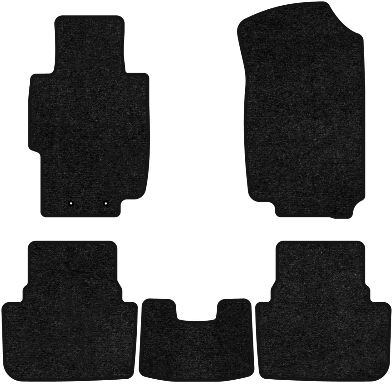 Коврики ворсовые в салон авто EVAtech Standard для Honda Accord AT (Mechanical seats) 2003-2008 7 поколение Sedan EU черный кант HA3958CG5LA2VEB