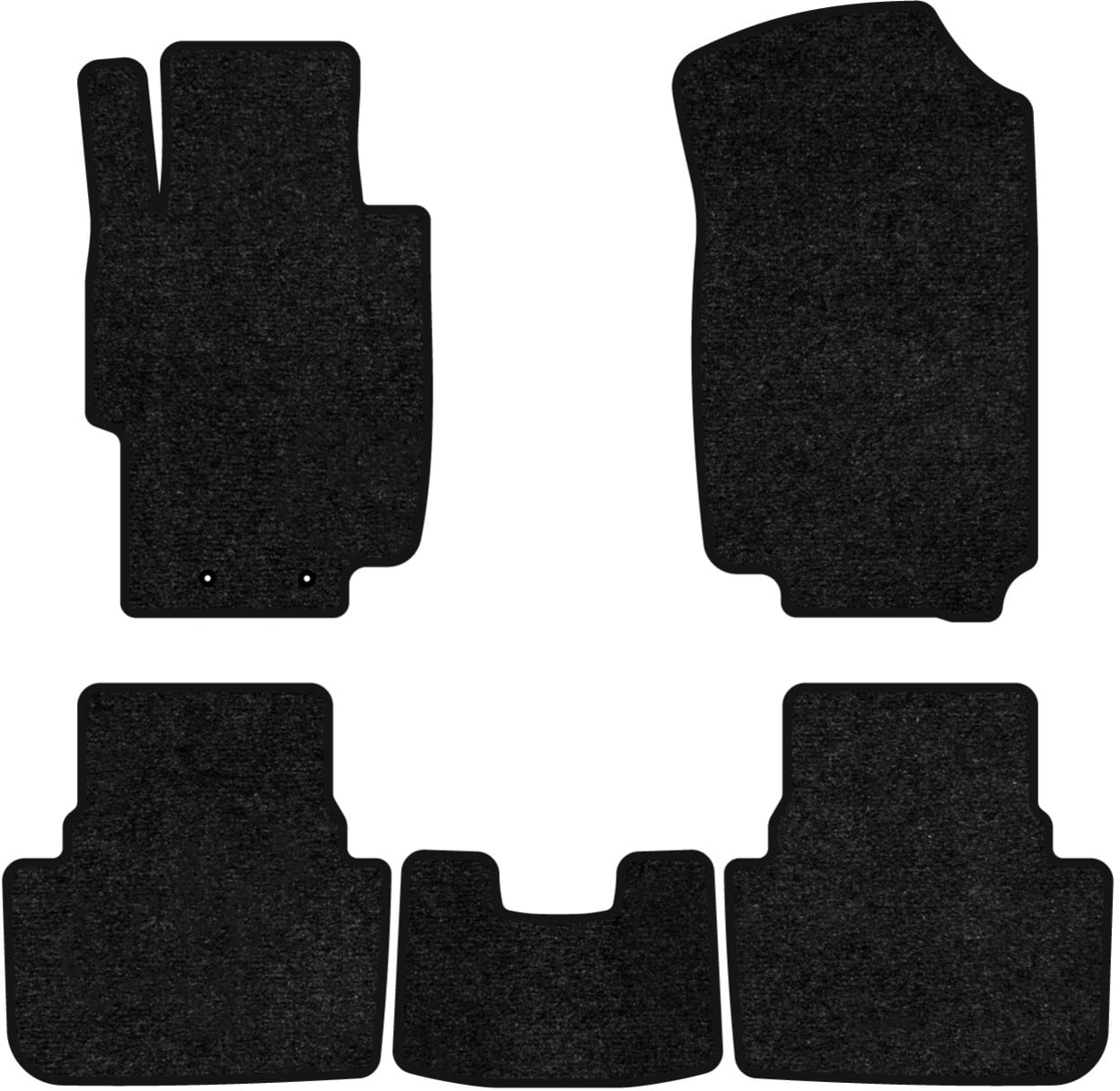 Коврики ворсовые в салон авто EVAtech Standard для Honda Accord AT (Mechanical seats) 2003-2008 7 поколение Sedan EU черный кант HA3958CV5LA2VEB