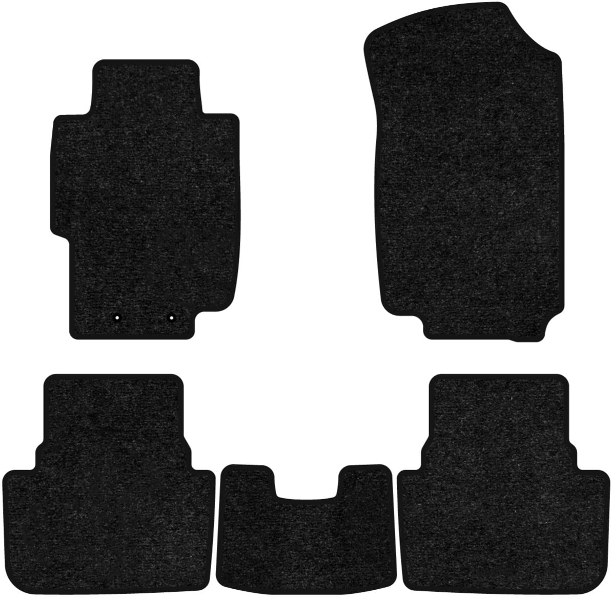 Коврики ворсовые в салон авто EVAtech Standard для Honda Accord MT (Mechanical seats) 2003-2008 7 поколение Combi EU черный кант HA3963CG5LA2VEB