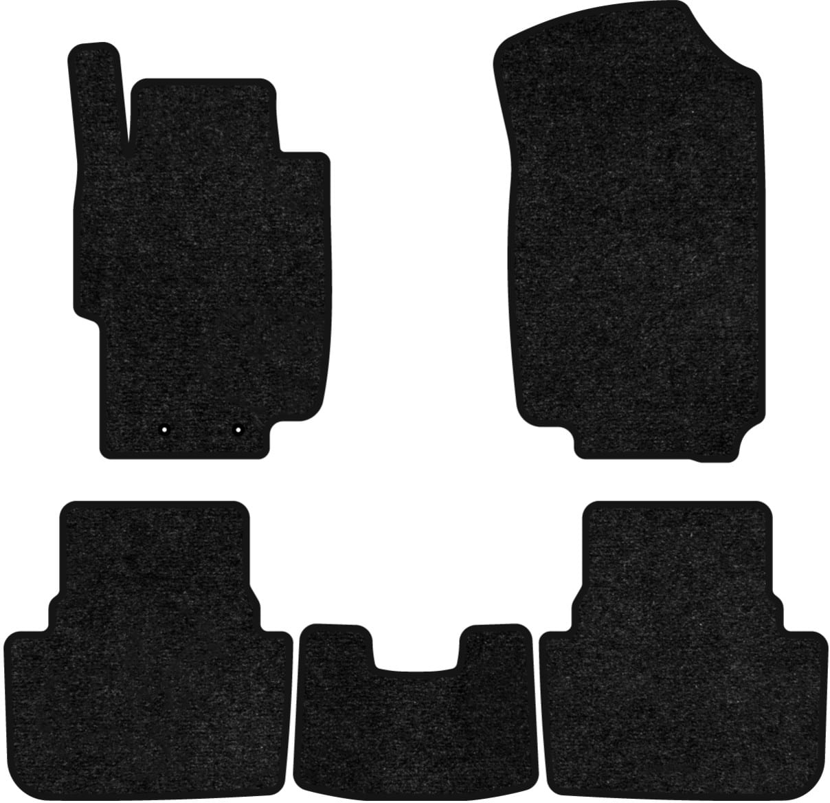 Коврики ворсовые в салон авто EVAtech Standard для Honda Accord MT (Mechanical seats) 2003-2008 7 поколение Combi EU черный кант HA3963CV5LA2VEB