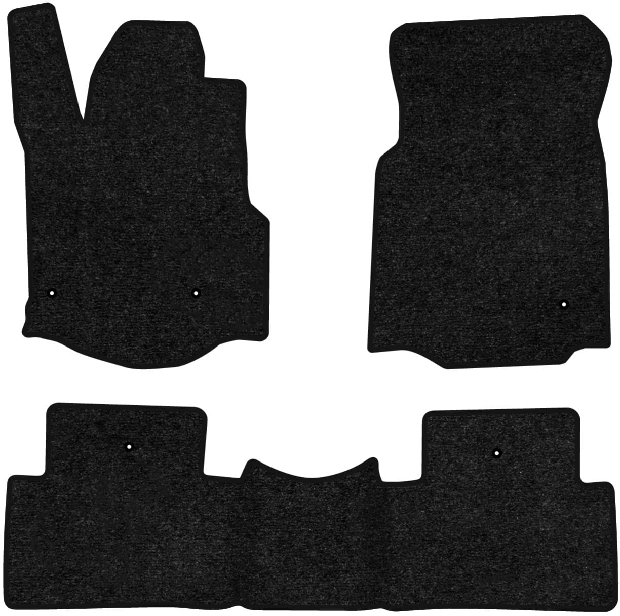 Коврики ворсовые в салон авто EVAtech Standard для Honda Pilot (YF4) 2008-2015 2 поколение SUV USA черный кант HA41111Z3LA5VEB