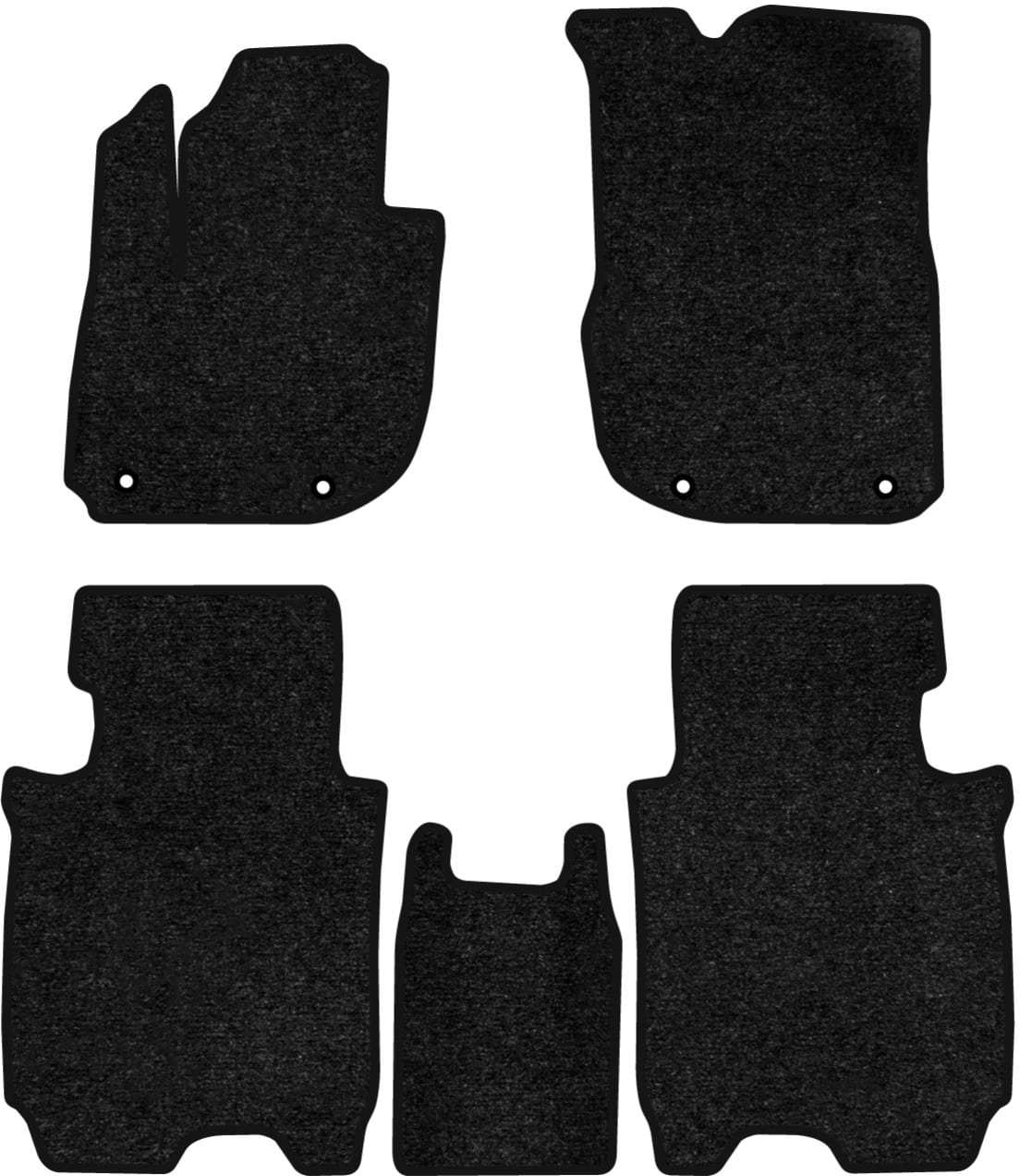 Коврики ворсовые в салон авто EVAtech Standard для Honda HR-V (RV) Hybrid 2021 3 поколение SUV EU черный кант HA42168C5TL4VEB