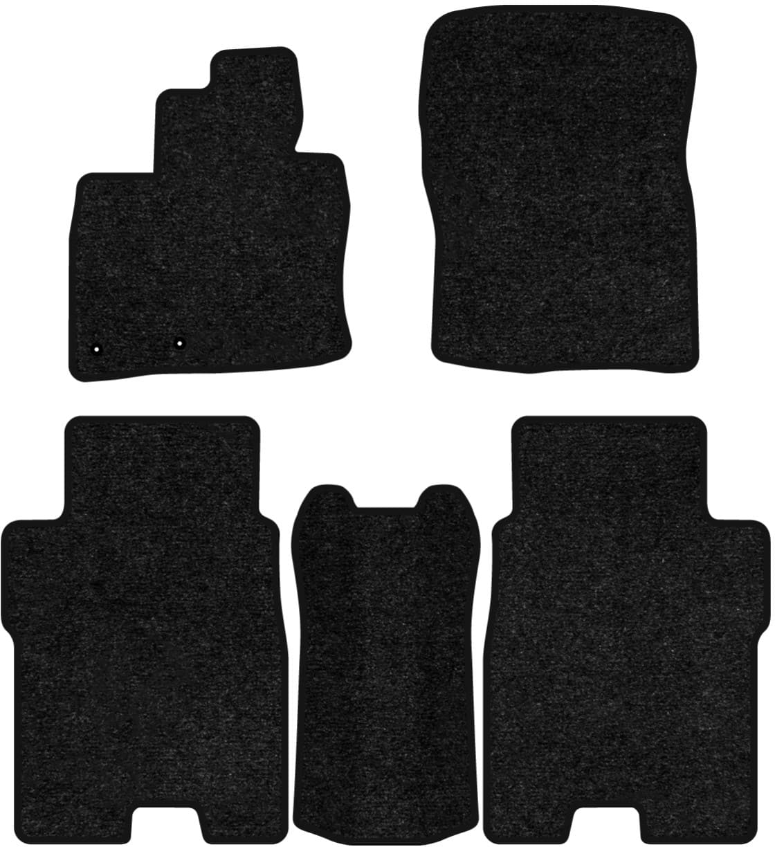 Коврики ворсовые в салон авто EVAtech Standard для Honda Civic Type R (FN2) 3-doors 2007-2011 3 поколение Htb EU черный кант HA42581CB5LA2VEB