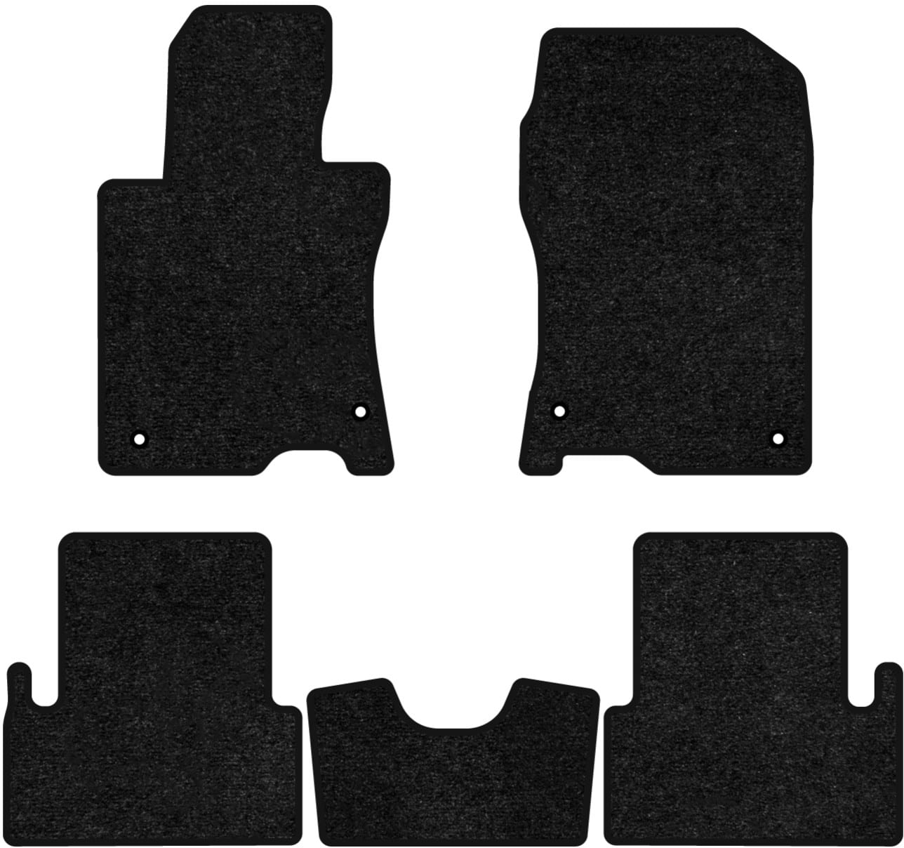 Коврики ворсовые в салон авто EVAtech Standard для Honda Accord 2008-2013 8 поколение Combi EU черный кант HA42982CB5TL4VEB