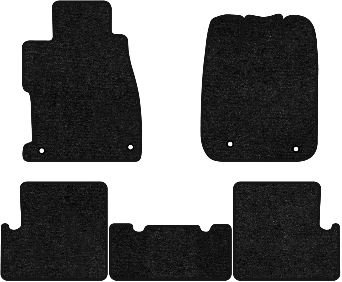 Коврики ворсовые в салон авто EVAtech Standard для Honda Civic (FB) 2011-2015 9 поколение Coupe USA черный кант HA43102CB5HA4VEB