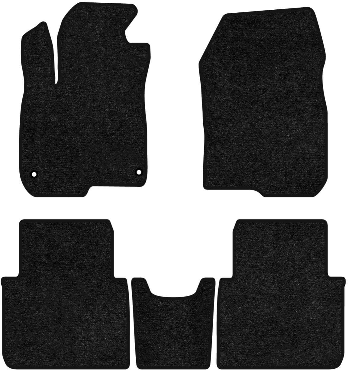 Коврики ворсовые в салон авто EVAtech Standard для Honda CR-V Hybrid (RW) 2019-2022 5 поколение SUV USA черный кант HA43373C5TL2VEB