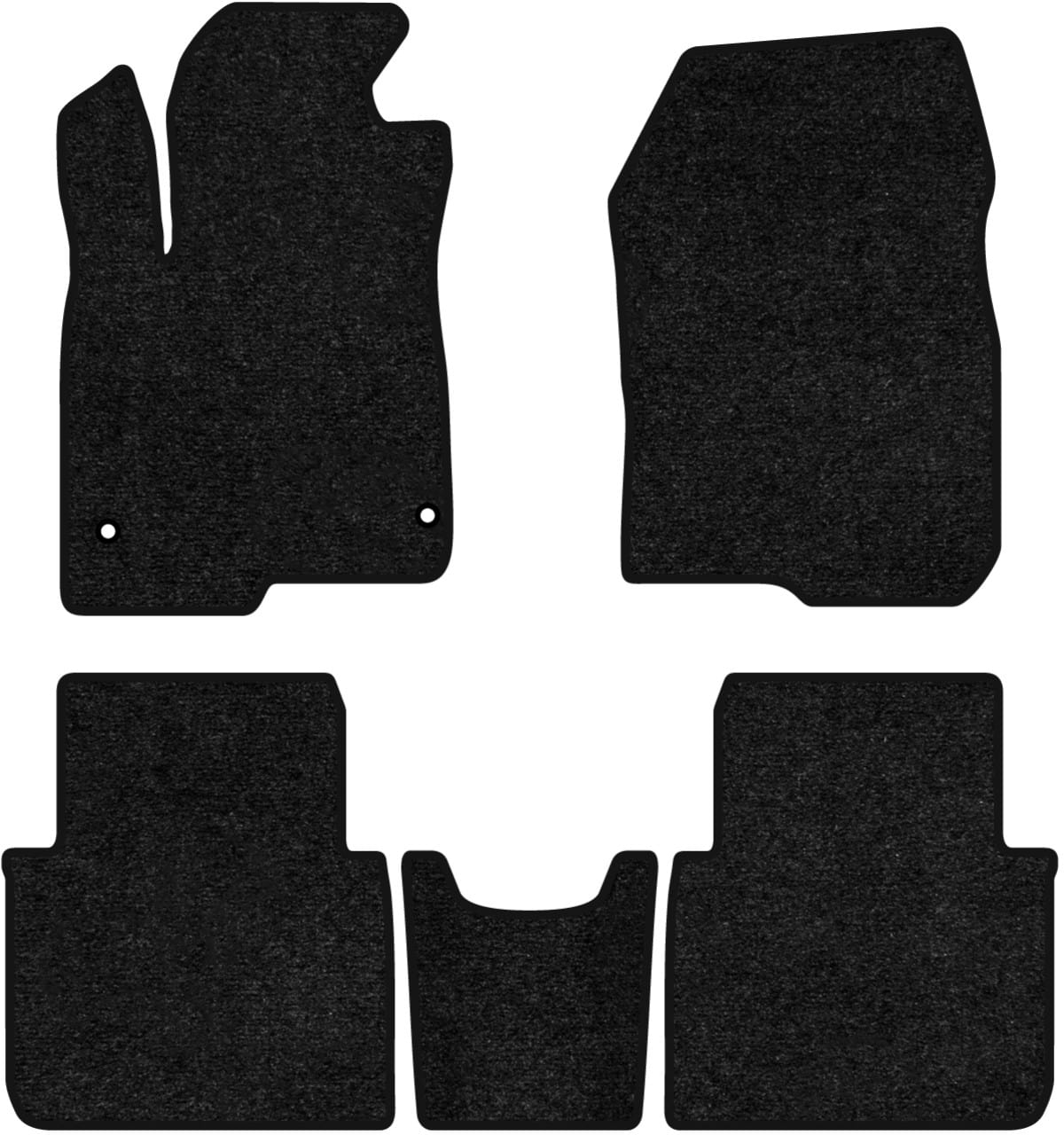 Коврики ворсовые в салон авто EVAtech Standard для Honda CR-V Hybrid (RS) 2022 6 поколение SUV USA черный кант HA44137C5TL2VEB