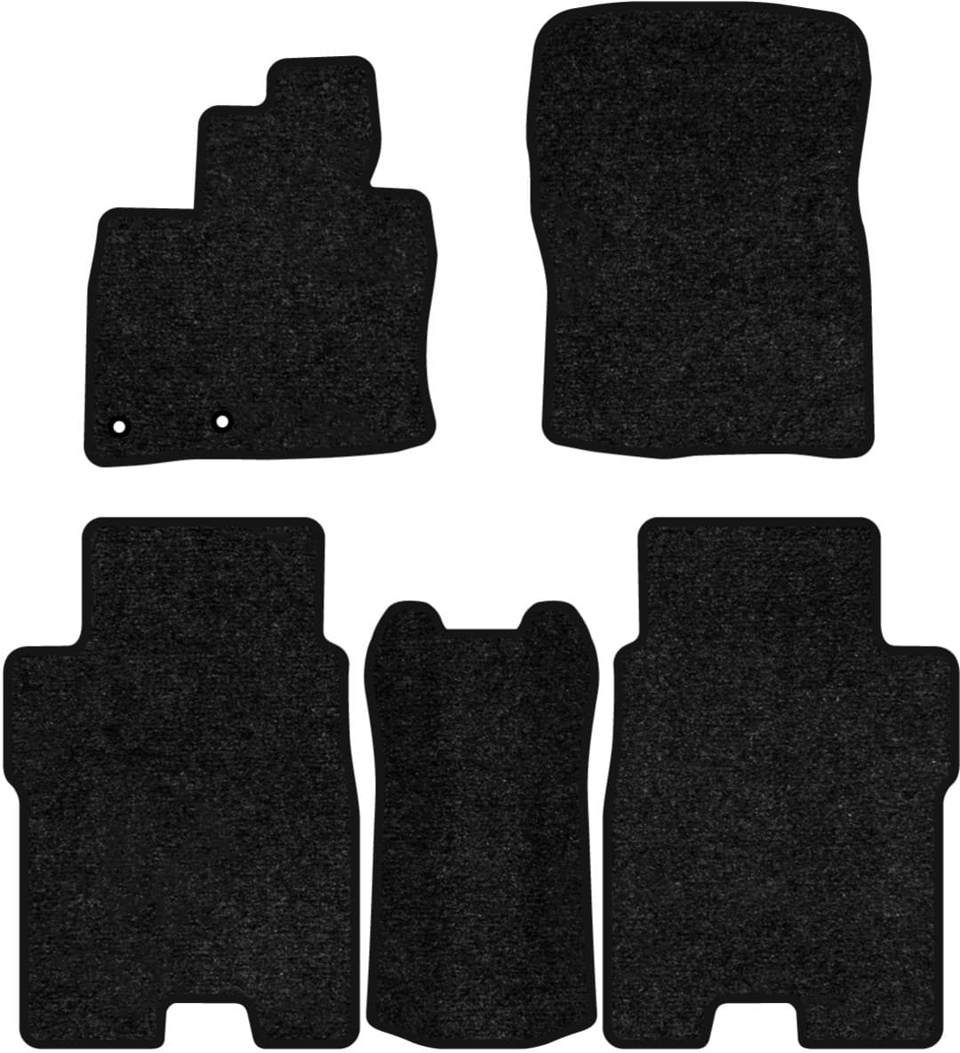 Коврики ворсовые в салон авто EVAtech Standard для Honda Civic Type R (FN2) 3-doors 2007-2011 3 поколение Htb EU черный кант HA44380CB5TL2VEB