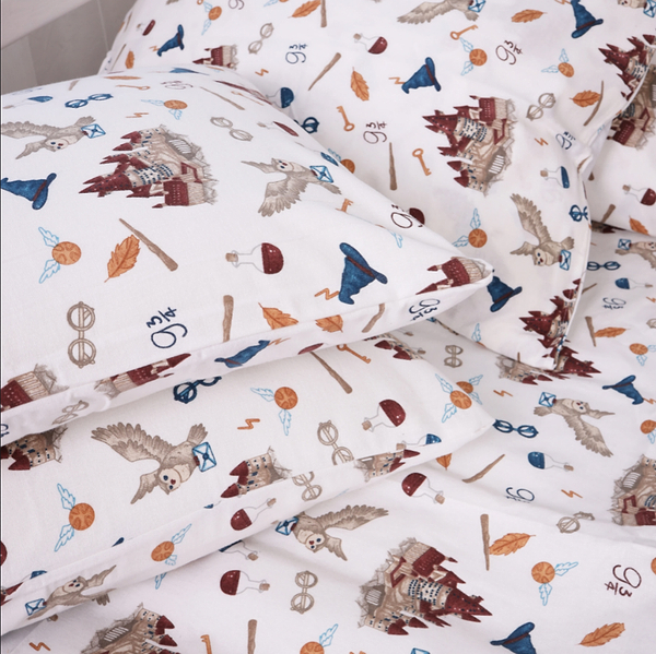 Фото - Простынь двуспальная MirSon Фланель 013 Harry Potter 180х190 см (2200009653933)