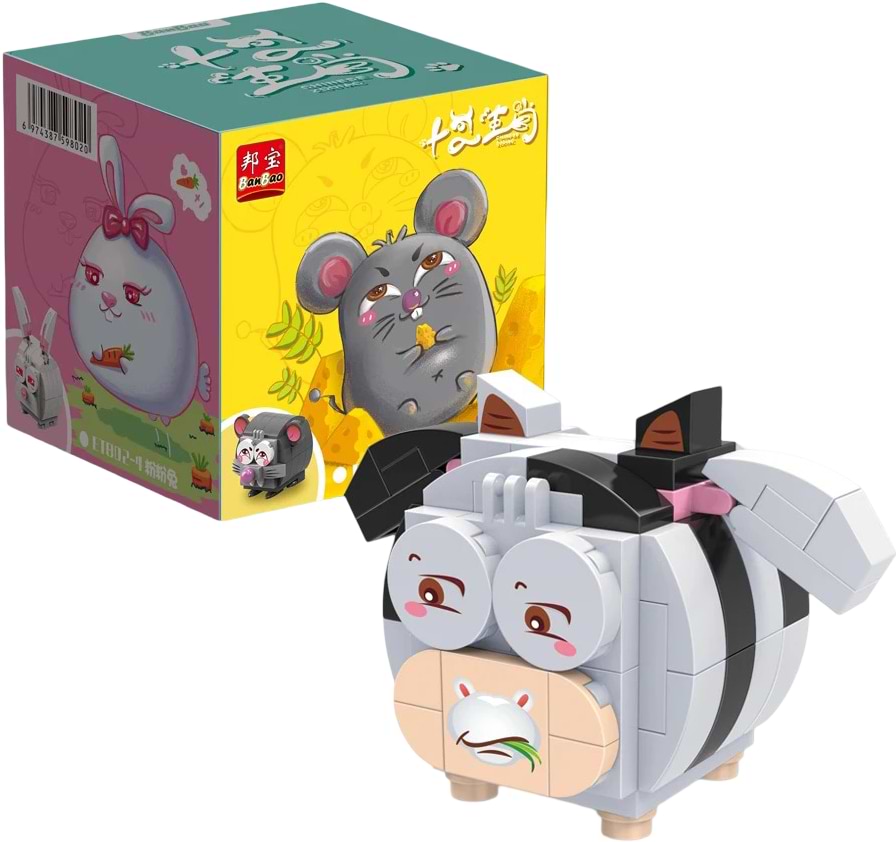 Пластиковый конструктор Banbao "Знаки зодиака" (80 элм.) Коровка (ET802-2)