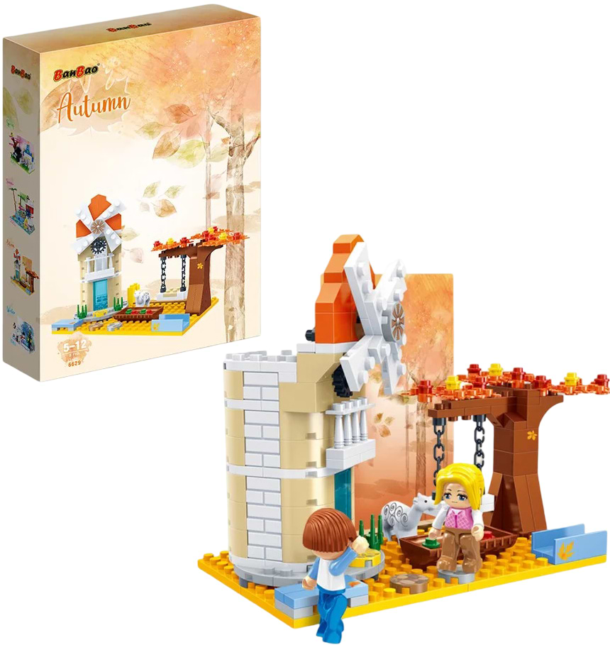 Пластиковый конструктор Banbao "Времена года" (178 элм.) Осень (6629)