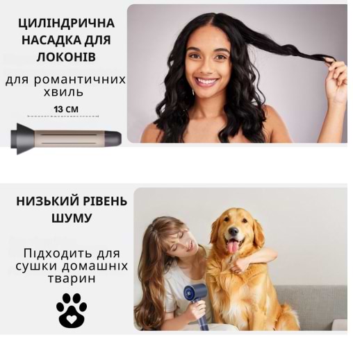 Фото - Фен AIMED Hair Master PRO с набором насадок (AI-HMaster1_set_wh)