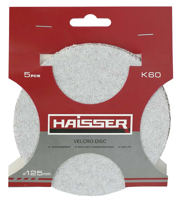 Фото - Круг шлифовальный Haisser 125 мм, k 60 5 шт. (5315310)