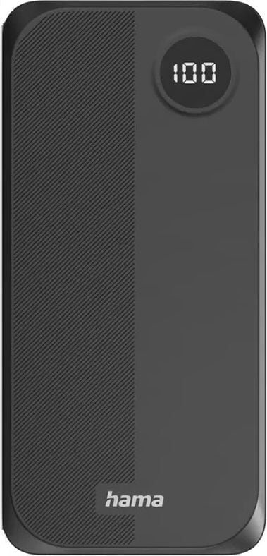 Батарея мобільна Hama 20000 мА/год 2хUSB-C/USB-A Black (00201755)