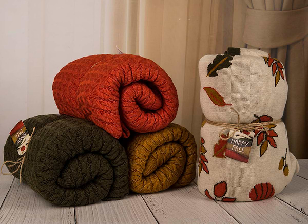 Фото - Плед полуторный Прованс Happy Fall Kosa 130х170 Оливковый (029449)