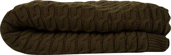 Фото - Плед полуторный Прованс Happy Fall Kosa 130х170 Оливковый (029449)