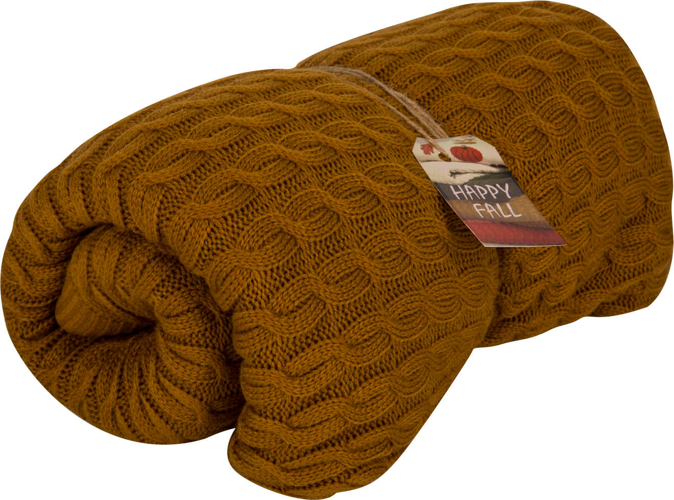 Фото - Плед полуторний Прованс Happy Fall Kosa 130х170 Охра (029758)