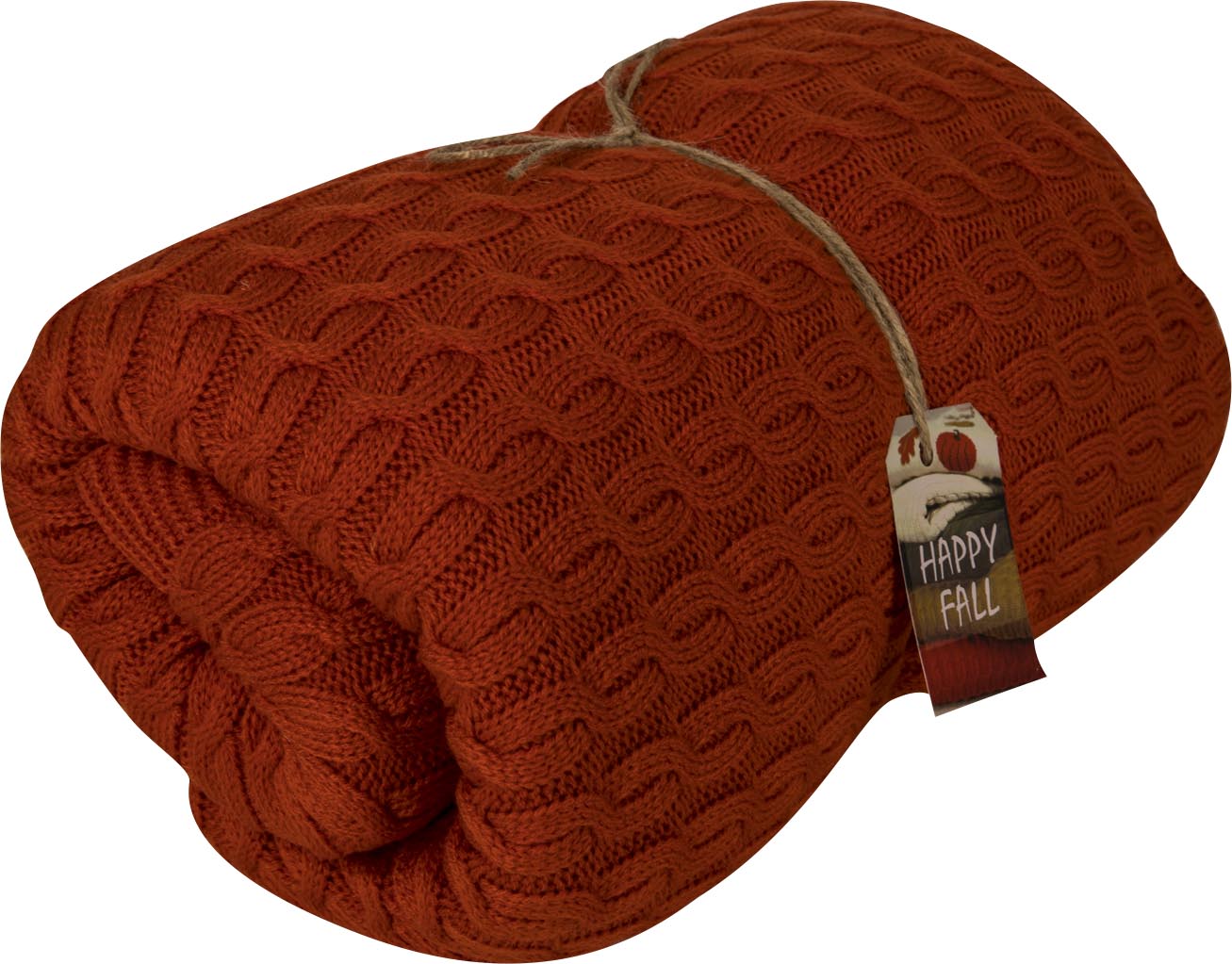 Фото - Плед полуторний Прованс Happy Fall Kosa 130х170 Помаранчевий (029759)