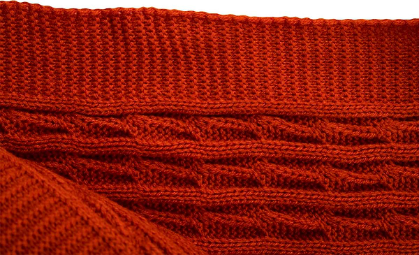 Фото - Плед полуторний Прованс Happy Fall Kosa 130х170 Помаранчевий (029759)