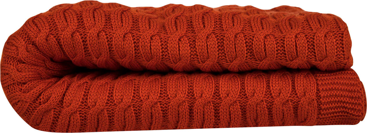 Фото - Плед полуторний Прованс Happy Fall Kosa 130х170 Помаранчевий (029759)