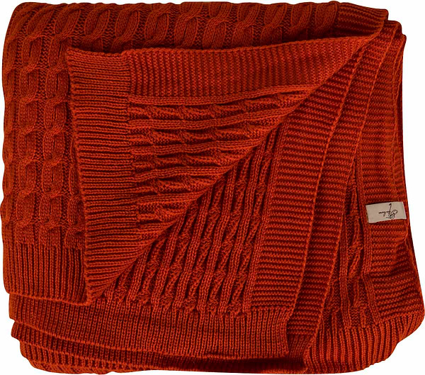 Фото - Плед полуторний Прованс Happy Fall Kosa 130х170 Помаранчевий (029759)