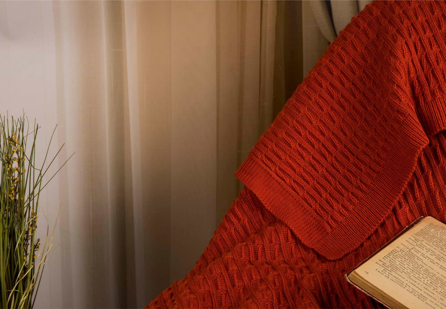 Фото - Плед полуторний Прованс Happy Fall Kosa 130х170 Помаранчевий (029759)