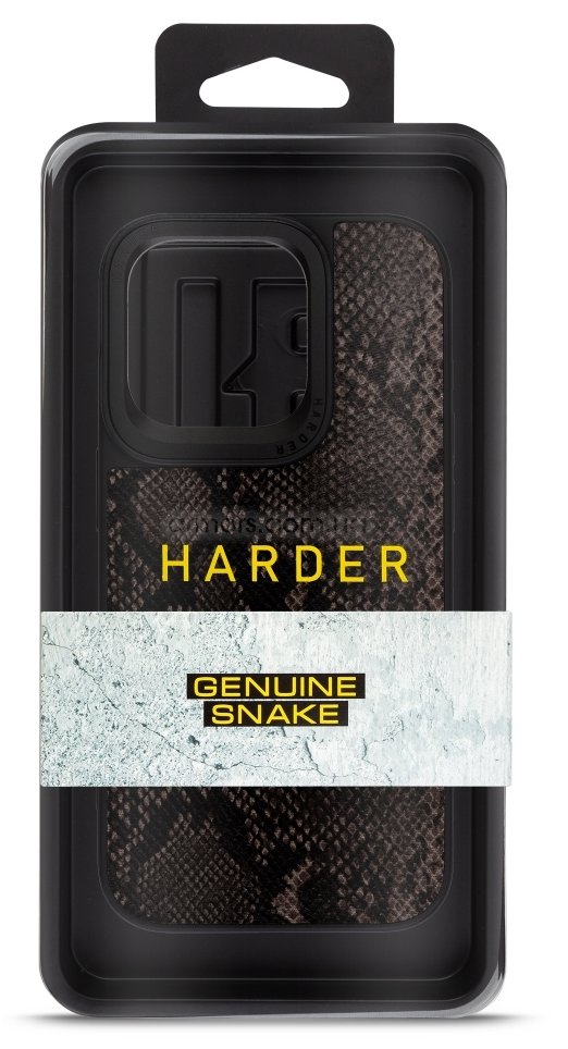 Фото - Чохол для смартфону Harder Genuine Snake for Apple iPhone 14 Pro Black (ARM76789)