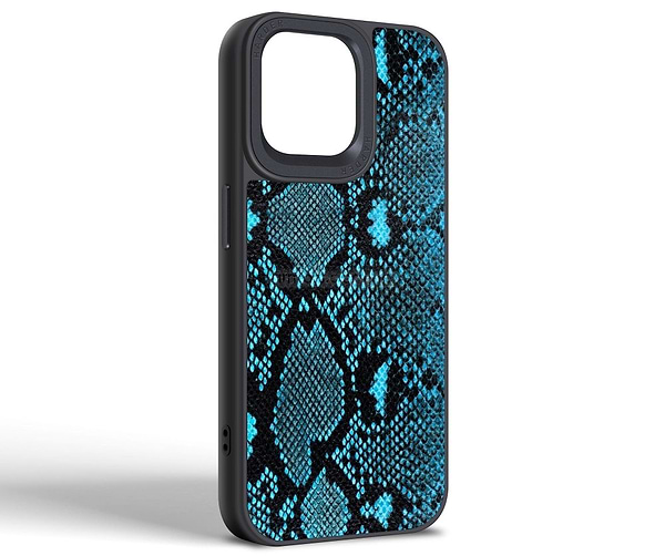 Фото - Чохол для смартфону Harder Genuine Snake for Apple iPhone 14 Pro Max Dark Blue (ARM76790)