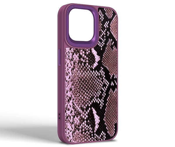 Фото - Чохол для смартфону Harder Genuine Snake for Apple iPhone 14 Pro Max Dark Purple (ARM76791)