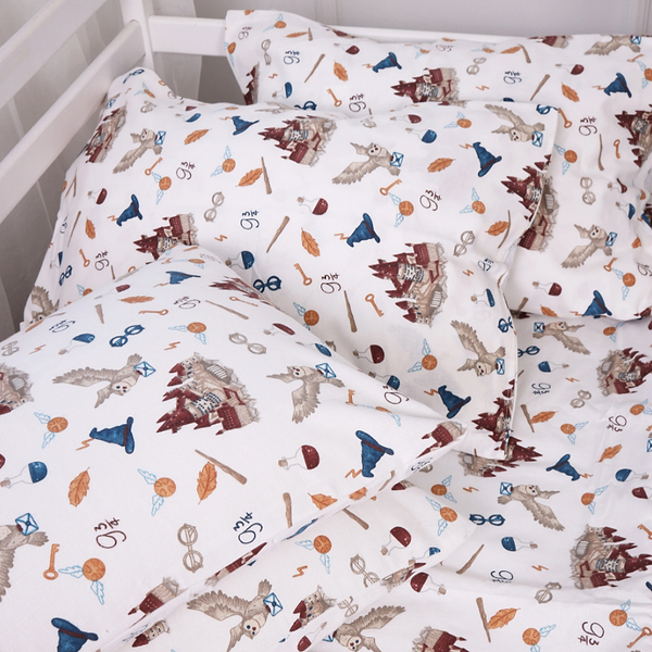 Фото - Простынь двуспальная MirSon Фланель 013 Harry Potter 180х190 см (2200009653933)