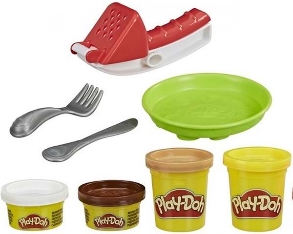Фото - Набори для ліплення Play Doh Hasbro Play-Doh Кухонні приналежності SPAGHETTI N MEATBALLS PLAYSET (E7253_E8680)