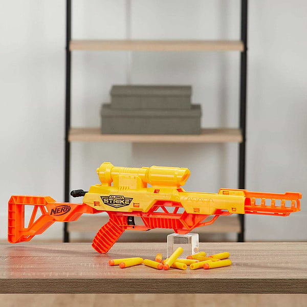 Фото - Бластер однозарядний Hasbro Nerf Альфа Страйк Вовк (E7567)