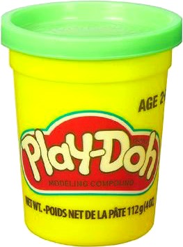 Матеріали Hasbro Play-Doh пластилін в баночці 112 м зелений (B6756_B7411) - Фото 1